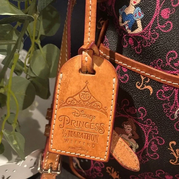 Dooney & Bourke Black and Brown Princess Shoulder Bag - Picture 2 of 11